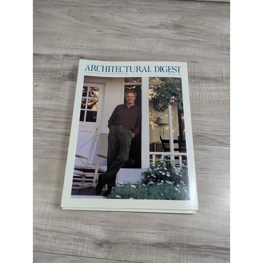 ARCHITECTURAL DIGEST MAGAZINE Year 1993 90s Clint Eastwood LOT OF 5